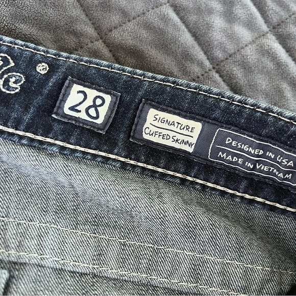 Miss me Jeans Women 28 Cuffed Skinny Solid Western 30” L CL - Picture 4 of 8